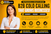 provide janitorial cold calling and cleaning service lead generation