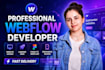 build  your webflow website fast custom and high performance websites