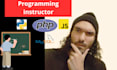 php, sql, python, javascript and laravel programming classes