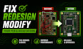 fix, redesign, or modify your pcb and kicad circuit design