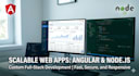 develop a full stack web app using angular and node js