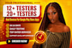 provide closed testing 20 testers 12 testers mobile app testing 12 testers