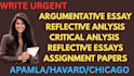write urgent argumentative and critical analysis papers
