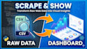 scrape web data and build a custom visualization dashboard