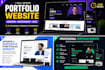 design and develop a modern personal portfolio website