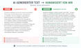 rewrite and humanize ai generated german content