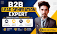do b2b lead generation, email list building and web research
