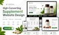 build responsive nutraceutical website health supplement website supplement