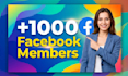 promote new 1000 facebook members manually