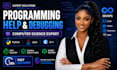provide python, java, c programming help, debugging, tutoring, and projects