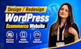create wordpress ecommerce website, wordpress website, woocommerce website