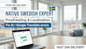 professionally proofread and localize your swedish text