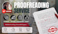 professionally proofread your manuscript or article