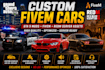 create a custom fivem car, gta 5, fivem redm server, game mod, garry moderation