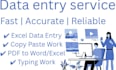 do data entry fast and accurately