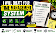 create a time management system and prioritization plan for your daily routine