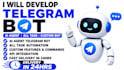 develop telegram bot, ai agent telegram bot, all task telegram bot in 24hrs