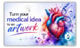 create unique medical and scientific abstract digital art