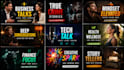 a professional podcast and interview youtube thumbnail