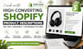 boost etsy write shopify product descriptions and keywords