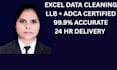 clean excel data entry and remove duplicates professionally