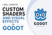 create custom shaders and visual effects in godot