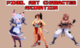 do 2d retro 8bit 16bit pixel art character 2d sprite sheet nsfw pixel animation