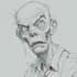 draw creepy zombie character