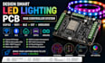 design smart led lighting pcb rgb controller system  esp32 wifi ble iot arduino