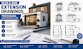 create rear extension and side extension architectural drawings