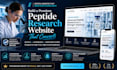 build lab peptide research website biotech website supplement store