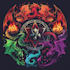 make a detailed fantasy logo
