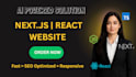 develop a modern nextjs or mern stack web application with ai integration