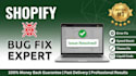 do shopify bug fix and resolve liquid coding errors
