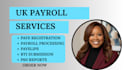 uk payroll services, paye setup, payslips, p60 and rti submission