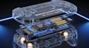 design wireless gamepad pcb, firmware, usb hid and  esp32 bluetooth