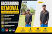 professionally remove background from any image and retouch