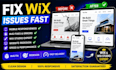 fix wix website fix wix mobile responsiveness wix studio wix website redesign