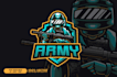 do high quality eye catching army, veteran logo