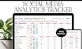 create excel social media tracker, custom, spreadsheet and content planner