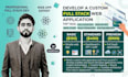 develop a custom full stack web application