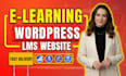 build lms educational course website elearning website using learndash docebo