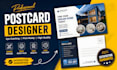 design professional creative postcard