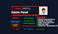 build php role base auth system