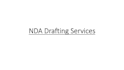 draft non disclosure agreement