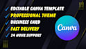 design canva templates, instagram posts and business cards
