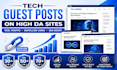 create tech guest posts with dofollow backlinks