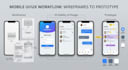 design mobile UI UX with wireframes and prototype