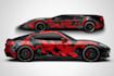 create  car wrap design, racing car wrap design