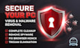 remove viruses, malware and spyware from your PC